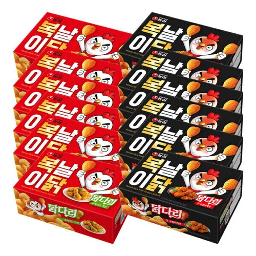 (G마켓단독) 복날이닭 기획세트 (닭다리 후라이드 6개+핫숯불바베큐6개+닭다리 굿즈)
