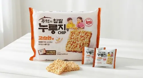 찹쌀누룽지 칩 고소한맛 x 3봉 (한봉당 12개 총 36개) 추억의 간식 개별포장