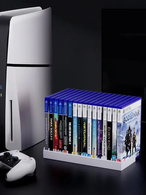 PS5/PS4/PS3/PS2/Xbox One/Xbox 시리즈 X/S/Wii/스위치/스위치 2 게임 케이스, DVD용 비디오 게임 보관 홀더