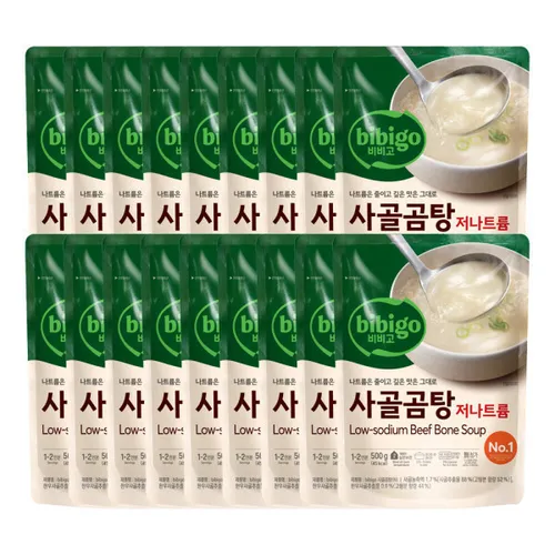 비비고 저나트륨 사골곰탕 500G 18개