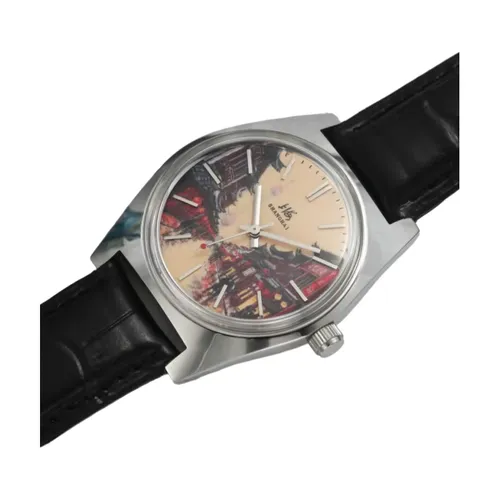 상하이 36mm 수동 기계식 시계 7120 방수 바우하우스 디자인 남성용 시계 에나멜 다이얼