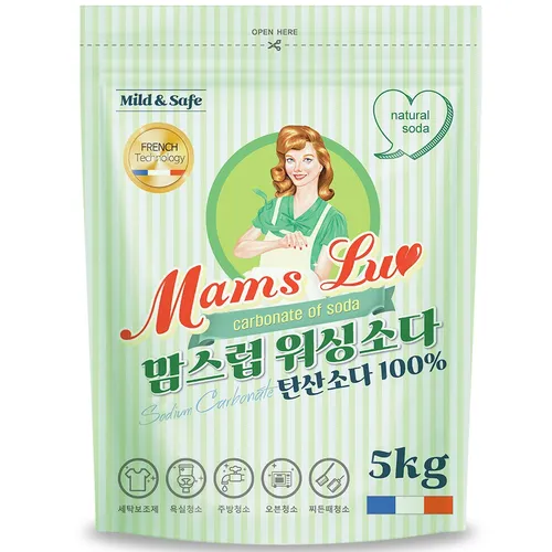 맘스럽 워싱소다 탄산소다 초강력 세탁보조제 100% 탈취인증