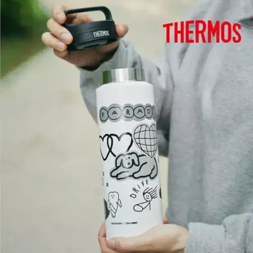 써모스X이나피스퀘어 캐리 핸들 텀블러 800ml / JOW-800KC