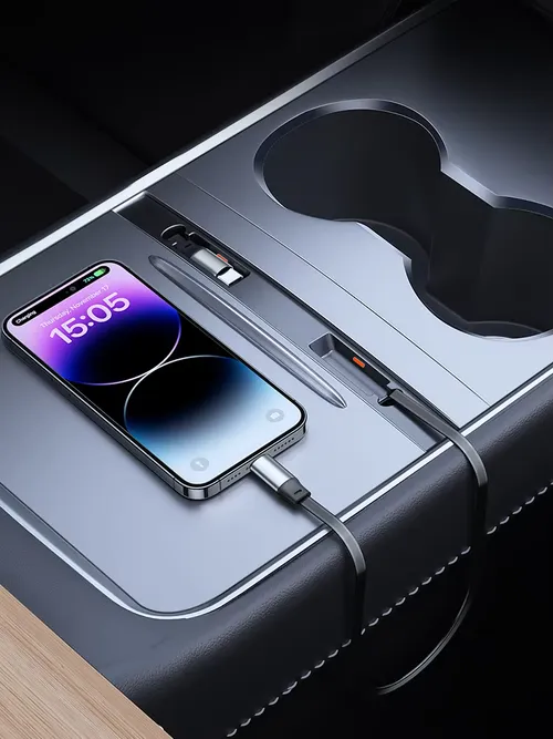 Tesla 54W 빠른 충전기 용 YZ 지능형 도킹 스테이션 2023 모델 3 모델 Y 중앙 제어 분배기 용 USB 션트 허브