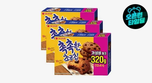 오리온 촉촉한 초코칩 16개입 x 3박스