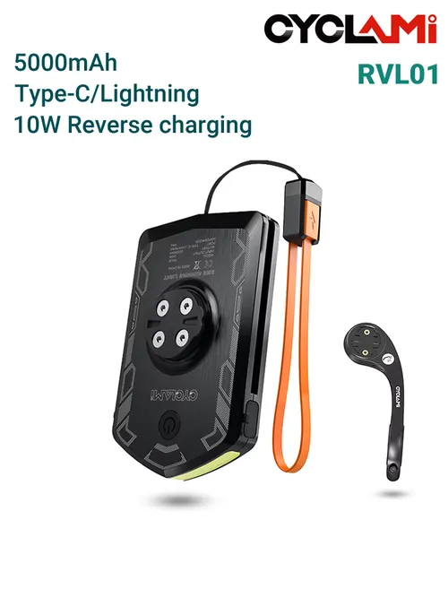 CYCLAMI RVL01 자전거 헤드 라이트 주간 전면 조명 5000mAh 자전거 안전 가시성 Garmin XOSS IGS 충전 용 사이클링 라이트