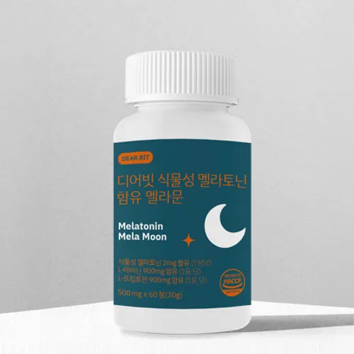 디어빗 식물성 멜라토닌 함유 멜라문 500mg x 60정 (2개월분)
