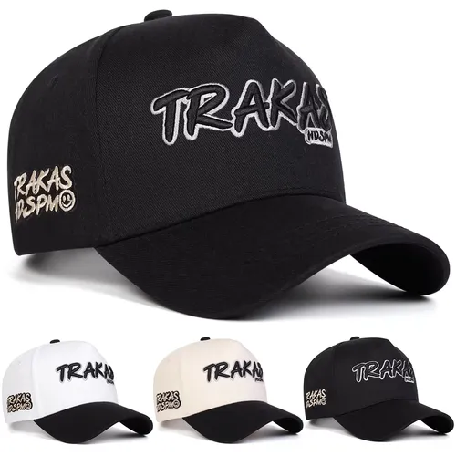 유니섹스 TRAKAS HDSPM 문자 자수 야구 모자 봄 가을 야외 조절 가능 캐주얼 모자 자외선 차단 모자 스포츠 캡
