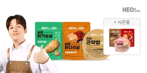 허닭ON 촉촉퐁당실온닭다리살소이갈릭맛 3팩