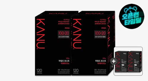 카누 미니 마일드 아메리카노 120Tx2개 + 5Tx2개 증정