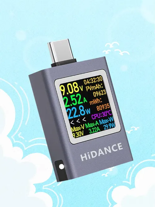 13 in 1 DC 4.5-50V 0-12A 다기능 디지털 디스플레이 DC 전압 전류계 전력계 Type-c 휴대폰 충전 PD3.1 테스터
