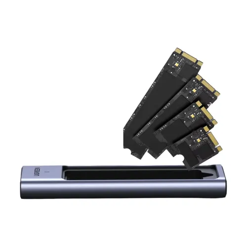 UGREEN M.2 NVMe/SATA SSD 외장 케이스 20Gbps USB-C 3.2 Gen2 외부 케이스 M 및 B&M 키 2280 SSD 지원 알루미늄 쉘