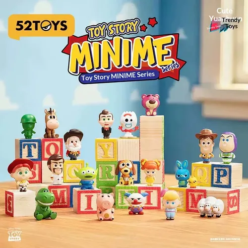 52TOYS 토이 스토리 미니메 시리즈 블라인드 박스 수집용 피규어 미니 PVC 액션 피규어 귀여운 책상 장식 장난감