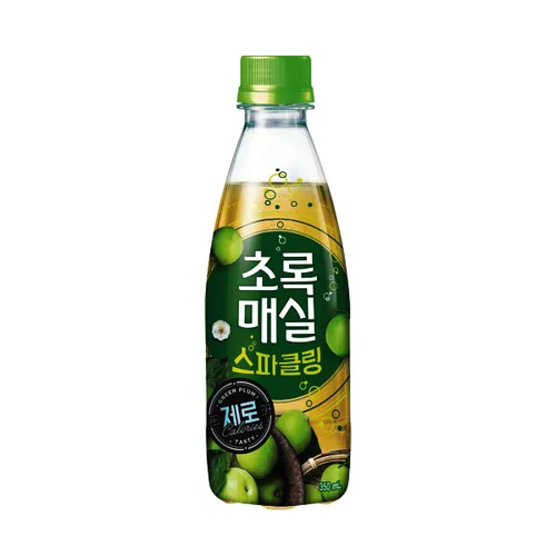 초록매실 스파클링 제로 350ml 20개(유/무라벨 랜덤발송)