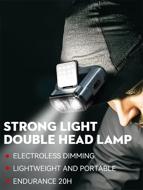 센서 COB LED 전조등 캡 클립 라이트 USB 충전식 헤드 손전등 내장 배터리 헤드 라이트 낚시 캠핑을위한 Led 헤드