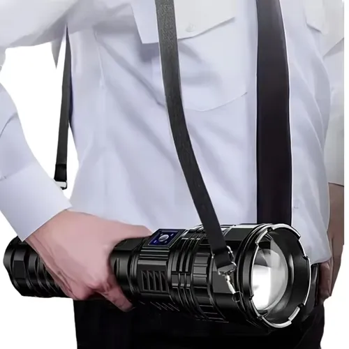 1000W 내장 배터리 플래시 라이트 비상용 스포트라이트 9km 990000000LM 가장 강력한 LED 손전등 전술 토치 15000mah