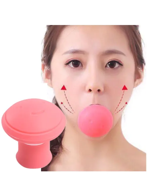 Jawline Jaw Exerciser 페이셜 리프터 실리콘 V 페이스 더블 턱 리무버 스킨 케어 근육 씹는 볼 퍼밍 익스프레션 엑서사이즈