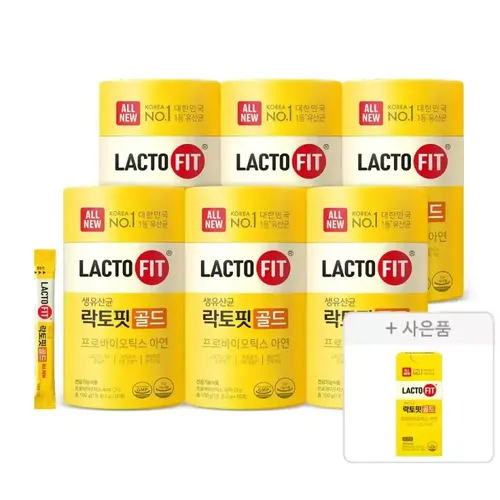종근당건강 공식 (ALL NEW) 락토핏 골드 50포 6통 (300일분)+(ALL NEW) 락토핏 골드30포