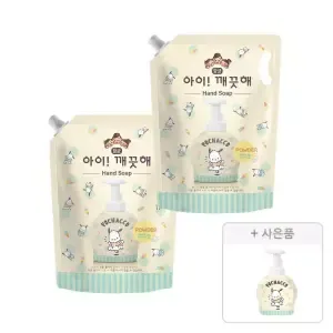 아이깨끗해×포차코 대용량 핸드워시, 순, 1.8L, 2개 + 증정(포차코 핸드위시 공용기, 490ml, 1개)