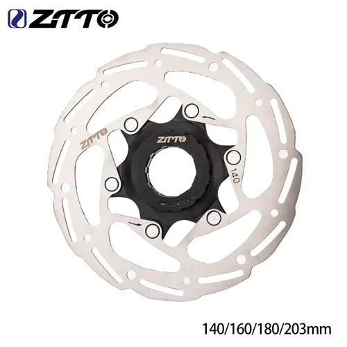 ZTTO 자전거 브레이크 센터 디스크 잠금 로터 203 180 160 140mm 고강도 강철 1.8mm MTB 도로 자전거 용 모든 패드에 적합