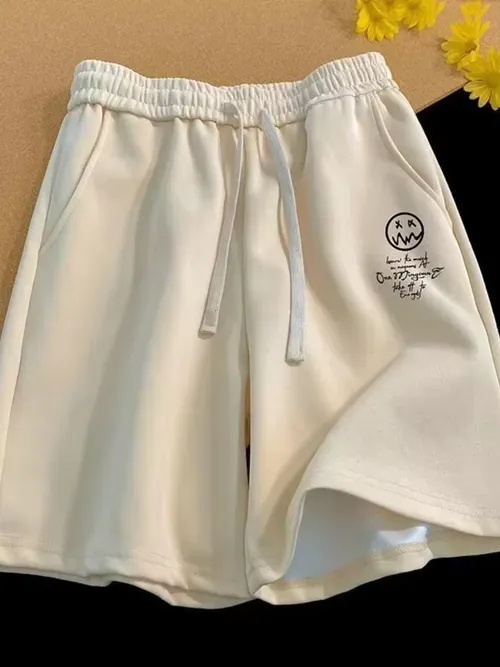 M-8XL 오버 사이즈 반바지 남성 얇은 캐주얼 와이드 레그 반바지 다목적 트렌드 남성용 루즈 오버 사이즈 스포츠 반바지