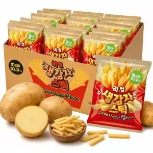 인기 생감자스틱 360g(20gX18봉) / 감자91.2%함유