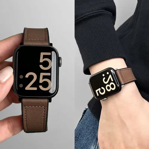 애플워치 가죽+실리콘 스트랩 울트라 49mm 44mm 45mm 41mm 46mm 40mm 42mm 마그네틱 팔찌 아이워치 시리즈 10 9 8 7 6 호환