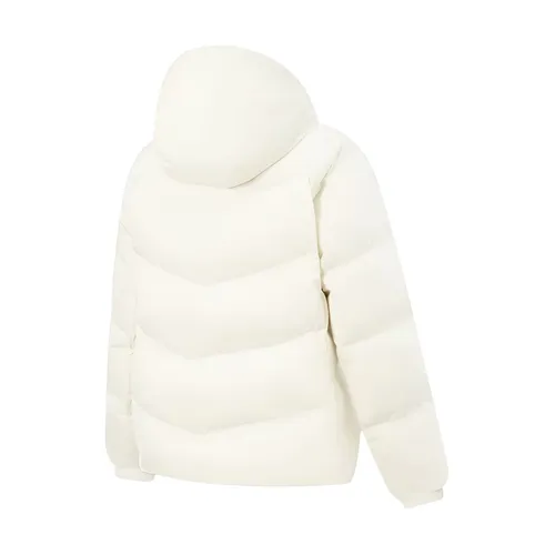 Li-Ning 여성용 트레이닝 숏 다운 재킷 LN FIR WARM 80%Duck Down LN WATER PROOF LiNing 스포츠 피트니스 코트 AYMV198