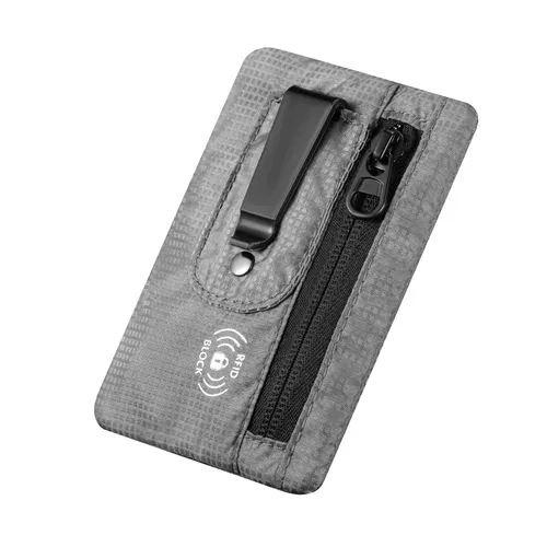 업그레이드된 대형 RFID 차단 히든 클립 숨김 지갑 여행용 파우치 신용카드/ID 현금 열쇠 보관함 (남녀공용)