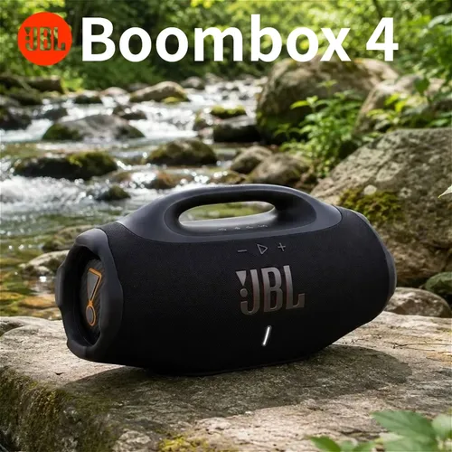 JBL Boombox 4 휴대용 블루투스 스피커 IP68 방수 AI 사운드 부스트 무선 서브우퍼 야외 캠핑 여행 수영장 파티용