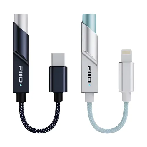 FiiO KA11 유형 C/Lightning-3.5mm 오디오 어댑터 32bit/384KHz, Android/iOS/Win용 USB 동글 HiFi DAC 증폭기