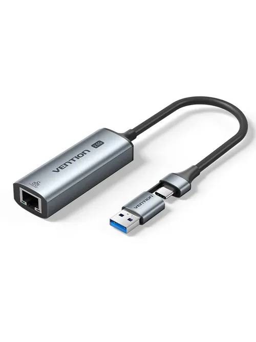 벤션 2.5G USB A C 이더넷 어댑터 USB 3.0 네트워크 카드 2500Mbps 1000Mbps RJ45 랜 맥북 아이패드 노트북 PC 윈도우 스위치용