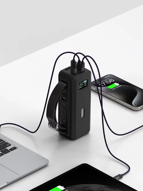 Anker 737 보조베터리 용 실리콘 케이스 140W 24000mAh PowerCore 충전기 TF/SIM 카드 핀 보관함 운반용 여행용 케이스 보관 가방
