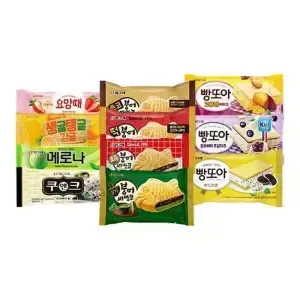 빙그레 붕어싸만코 빵또아 아이스크림 바 32개 골라담기 / 떡 초코 말차 부드러운 블루베리 고구마케이크 요맘때딸기 생귤탱귤 쿠앤크 메로나