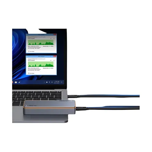 UGREEN 40Gbps NVMe SSD 케이스, SSD 인클로저, M.2 NVME PCIE용 어댑터, 내장 냉각 조끼, 알루미늄 케이스