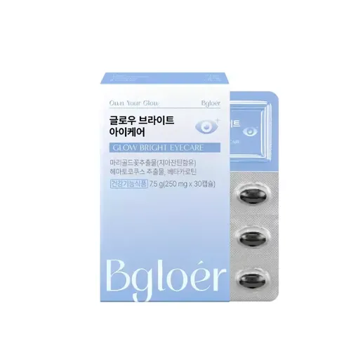 글로우 브라이트 아이케어 / 눈 영양제 루테인 지아잔틴 아스타잔틴 (1개월분)