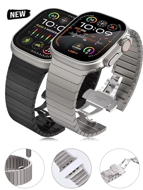 애플워치 울트라 3 2 티타늄 컬러 49mm 45mm 44mm 42mm 럭셔리 브레이슬릿 iWatch 11 46mm 41mm 9 10 스테인리스 스틸 밴드
