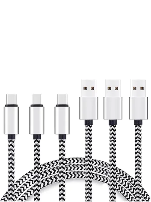 USB 유형 C 케이블 2.4A 고속 충전 배터리 충전기 와이어 짠 나일론 데이터 케이블 화웨이 삼성 USB C 용 휴대 전화 충전기