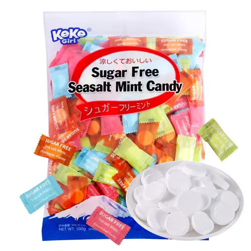 슈가프리 씨솔트 민트 캔디 500g x 2개