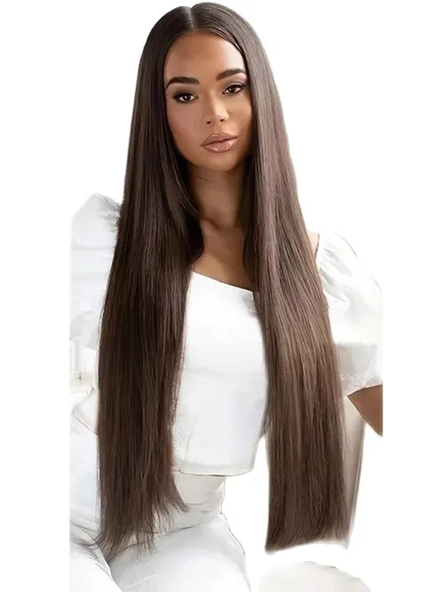 WIGSIN 24 인치 합성 7 개/대 긴 스트레이트 헤어 익스텐션 16 클립 헤어 스타일 블랙 금발 헤어 피스 여성용