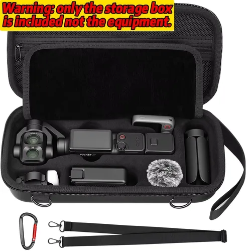 DJI OSMO Pocket 4P, Pocket 4 Pro 액세서리용 휴대용 케이스, 어깨끈이 있는 컴팩트 하드 쉘 커버 여행용 가방, 보관 케이스