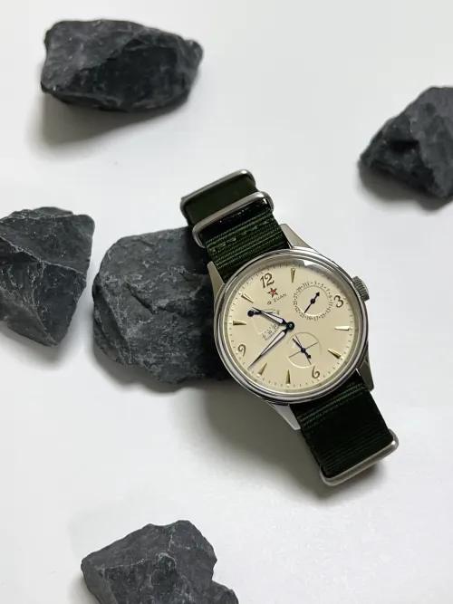 1963 남성용 파일럿 시계 40mm 자동 기계식 손목 시계 오리지널 ST1780 무브먼트 사파이어 크리스탈 Waterpoorf Retro Clock