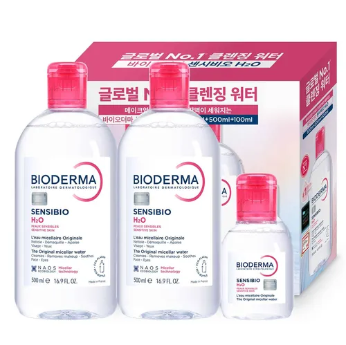 바이오더마 센시비오 H2O 클렌징 워터 세트 3종