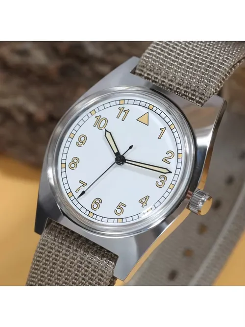 7120 파일럿의 기계식 시계 - 36mm 수동 와인딩, 남성용 레트로 비행사 스타일