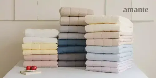 아망떼 BEST 사계절 먼지없는 알러지케어 순면 고정밴드 미끄럼방지 침대패드