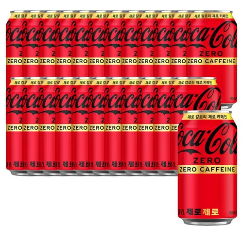 코크제로 제로 350ml 24캔 (1박스) +(증정) 코카콜라제로 키캡키링