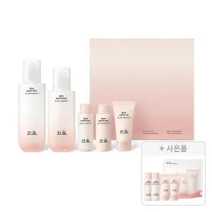 한율 빨간쌀 보습탄력 2종세트+증정(보습탄력 3종 키트, 1개+에센스 스킨 18ml, 2개+크림 15ml, 2개)