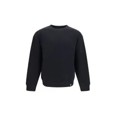 Palm Angels Crew-Neck Cotton Sweatshirt — Black