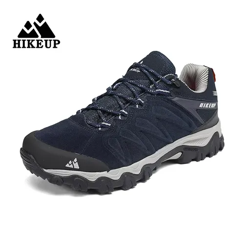 HIKEUP 미끄럼 방지 내마모성 야외 하이킹 신발, 통기성 방수 등반, 남성 운동화 트레킹 사냥 관광