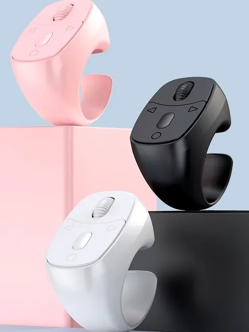 미니 무선 블루투스 페이지 터너, 아이폰 안드로이드 아이패드 킨들용 손가락 링 리모컨, USB 충전식 스크롤링